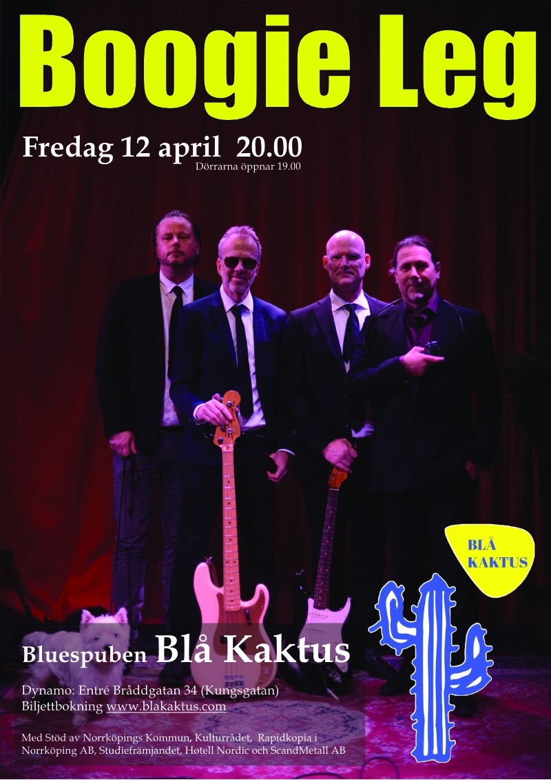 Affisch Boogieleg 2024-04-12