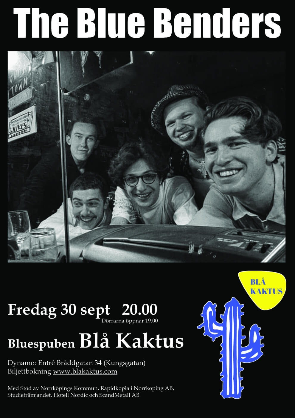Affisch Bluebenders 2022-09-30