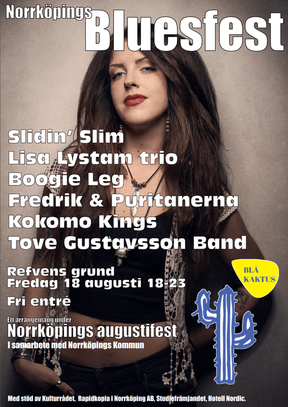 Affisch Bluesfest 2023-08-18