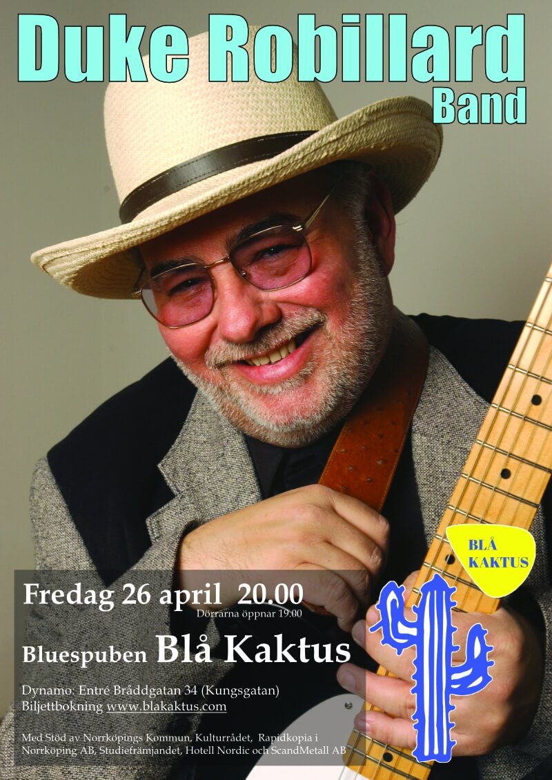 Affisch Duke Robillard 2024-04-26