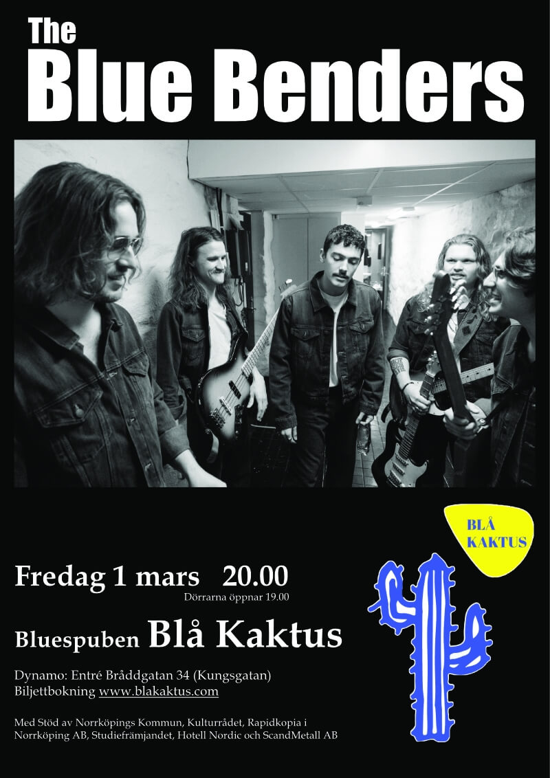 Affisch Bluebenders 2024-03-01