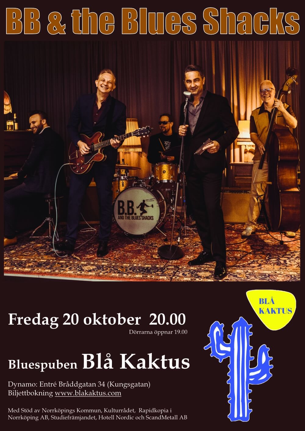 Affisch Bb The Blues Shacks 2023-10-20