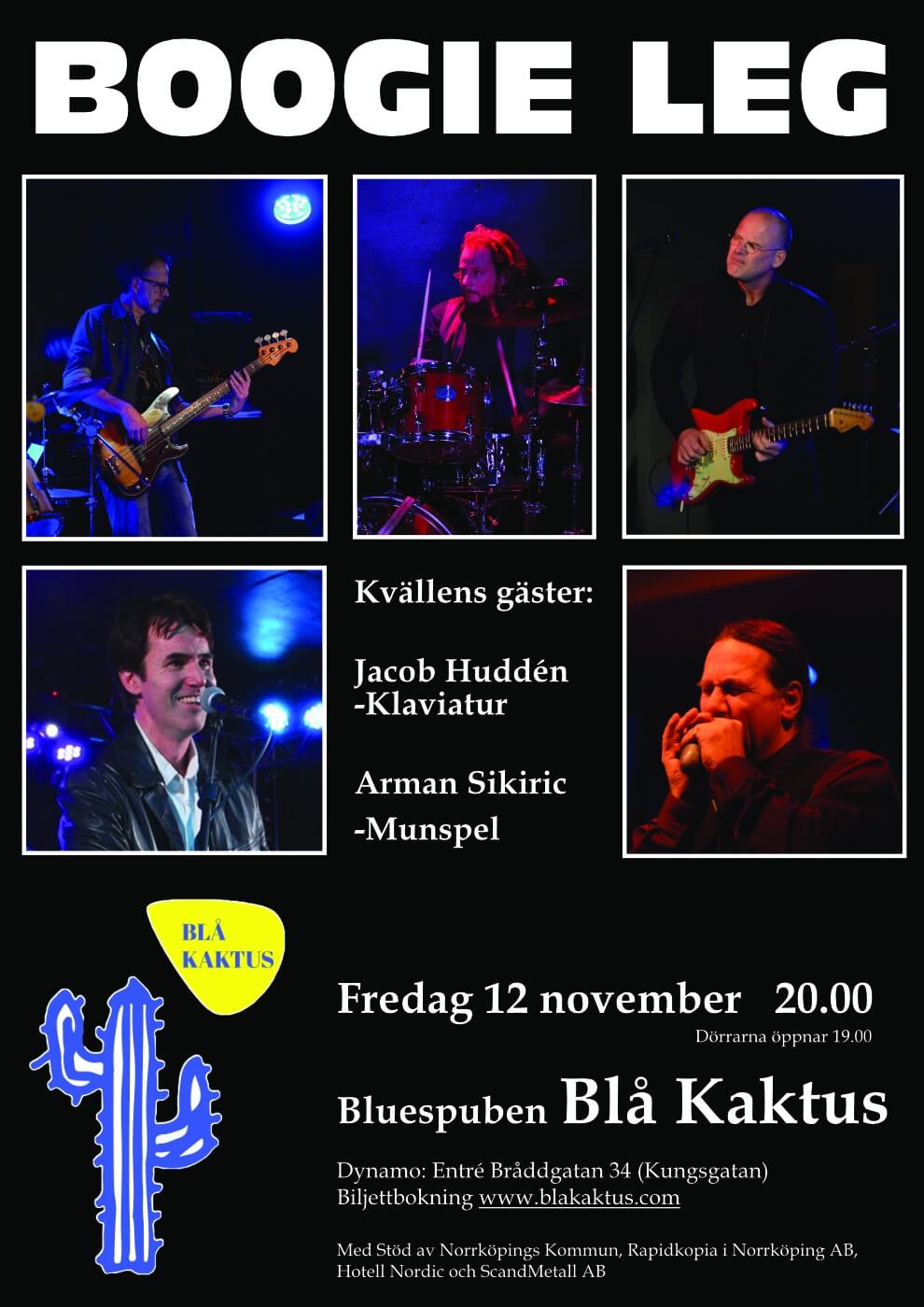 Affisch Boogie Leg 2021-11-12